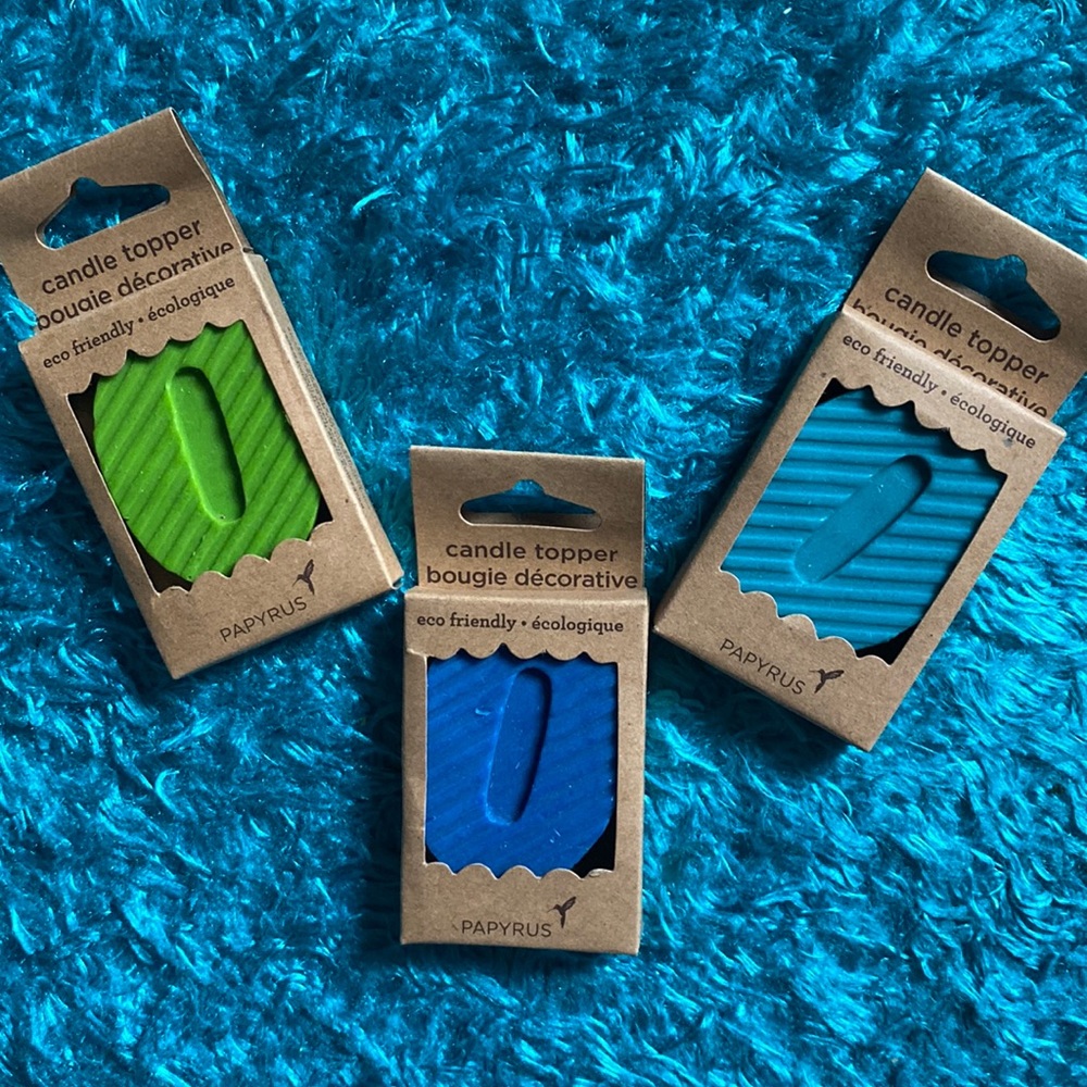 Papyrus birthday candles “0”